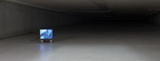Valie Export, Hauchtext: Liebesgedicht, 1970. Installationsansicht im KIT Düsseldorf, 2024. Foto: Ivo Faber.