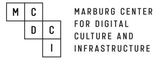 Text Logo Marburg Center for Digital Culture and Infrastructure